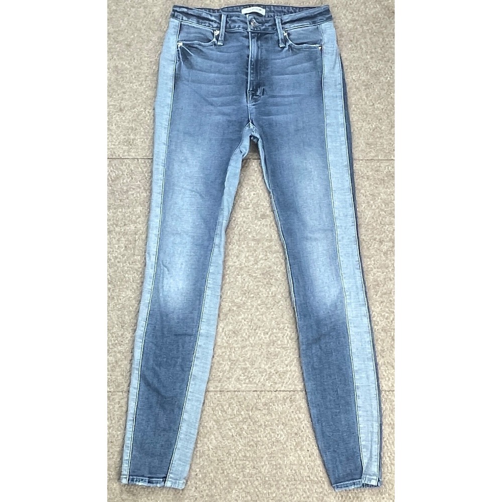 Good American Good Waist Women's Two Tone Slash Pocket Denim Jeans Size 2/26